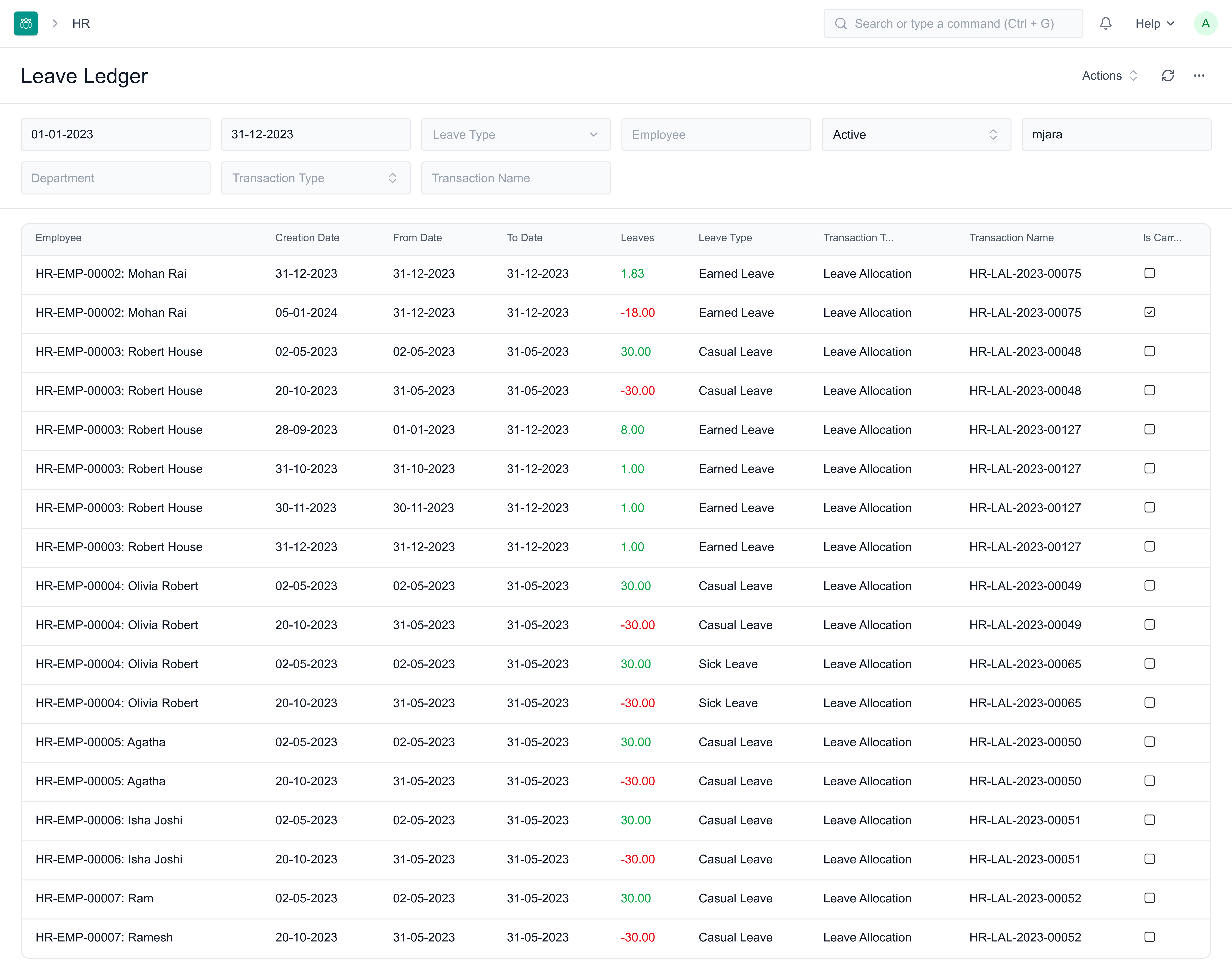 ledger-report